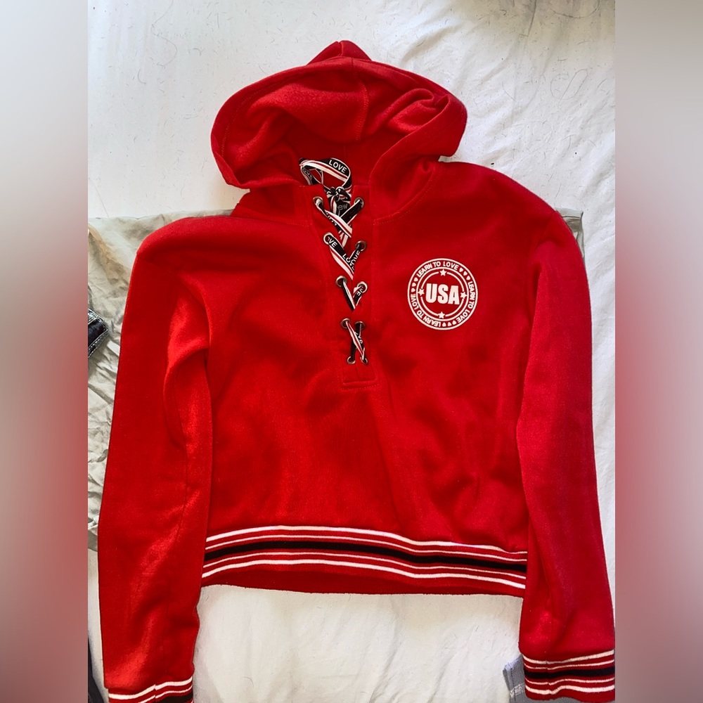 Red hoodie